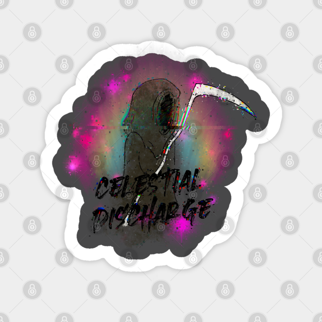Celestial Discharge Death Sticker TeePublic